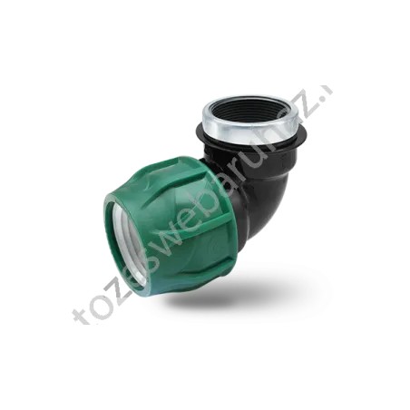 KPE MPE könyök 75 x 2,1/2" tok x BM (zöld,6bar)