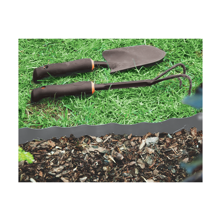 Bradas univerzális ágyásszegély szürke 9m x 25cm