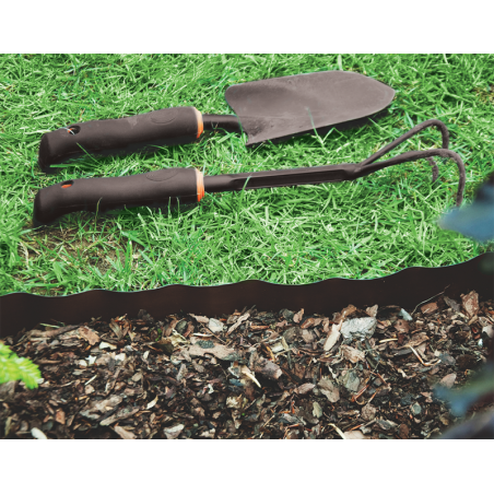 Bradas univerzális ágyásszegély barna 9m x 25cm