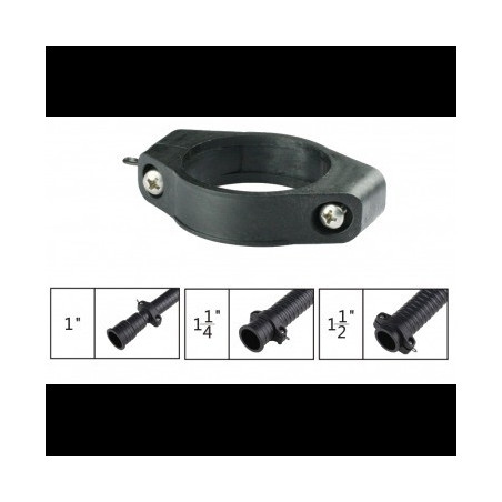 Műanyag csőbilincs 32mm bordás,spirál tömlőkhöz