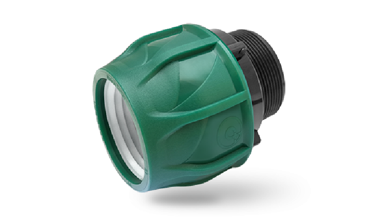 KPE,MPE átmenet 40x6/4" tok x KM (zöld,10bar)