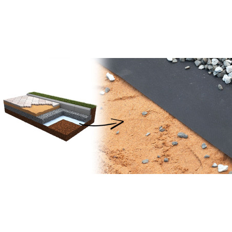 Geotextília 150 g 2 x 10m fekete