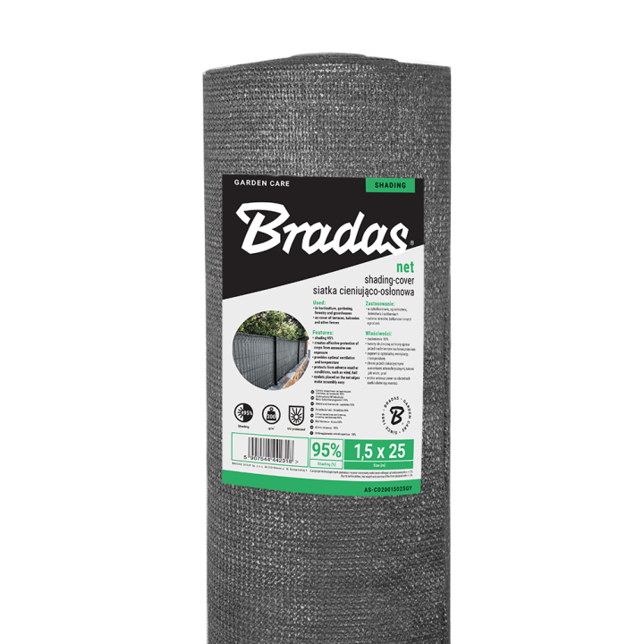 Árnyékoló háló GREYTEX 200 1,2 m x 10 m 95% Antracit szürke