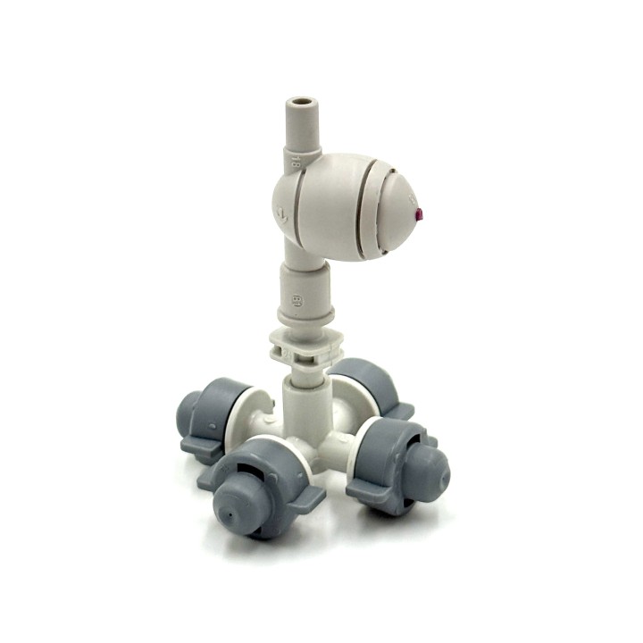 CoolNet párásító fej 4x7,5 l/h+külső-külső kónuszos csatlakozó+narancs (2bar) csepegésgátló