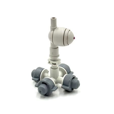 CoolNet párásító fej 4x7,5 l/h+külső-külső kónuszos csatlakozó+narancs (4bar) csepegésgátló