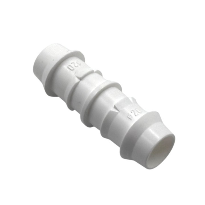 Bordás egyenes toldó 20mm (fehér)