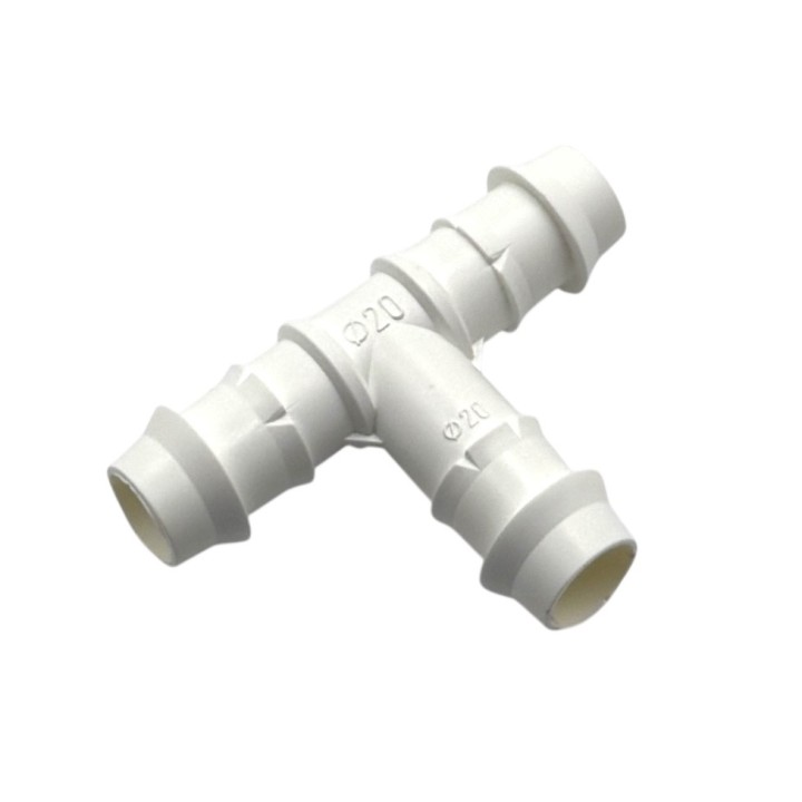 Bordás 20mm T idom (fehér)