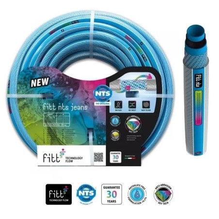Prémium csavarodás mentes tömlő 3/4" 50 m Fitt Nts Jeans