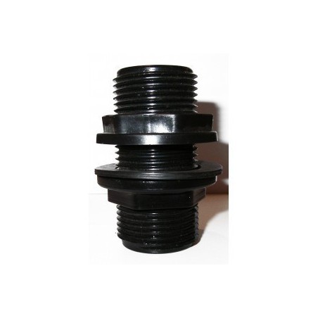 Átvezető közcsavar 3/4" műanyag, tömítéssel és anyával