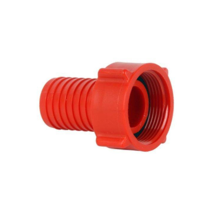 Hollanderes tömlővég, műa. 3/4BM 3/4" tömlőhöz" piros
