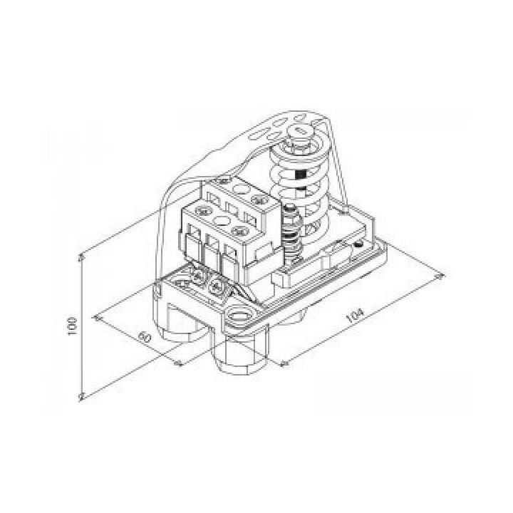 Italtecnica PM/5 230V nyomáskapcsoló (1-5bar)