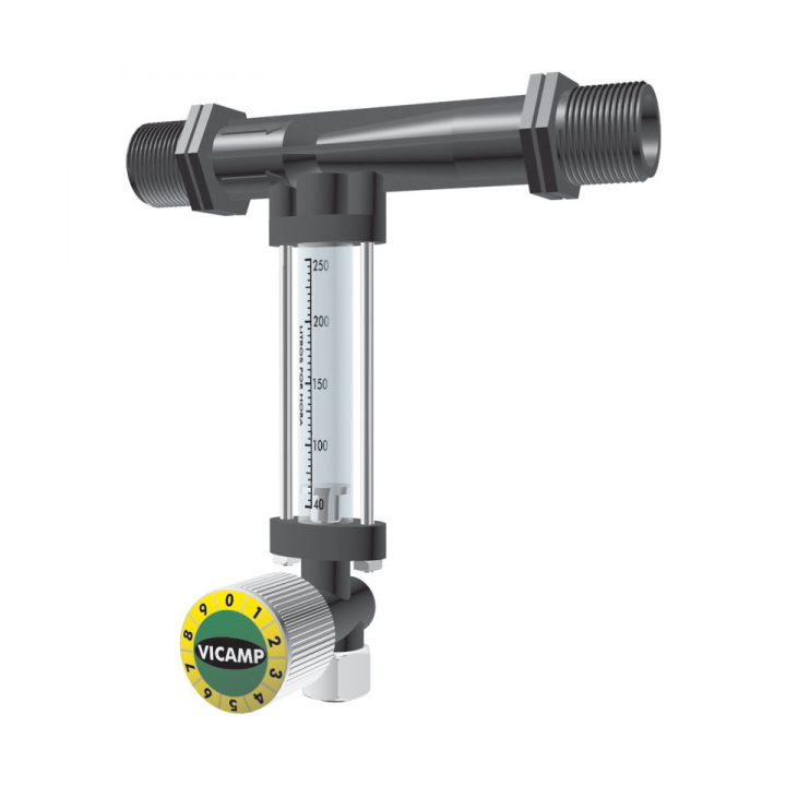 Venturi felszívó 3/4" , szabályzóval 8-120 l/h, ellenörző csővel szűrővel