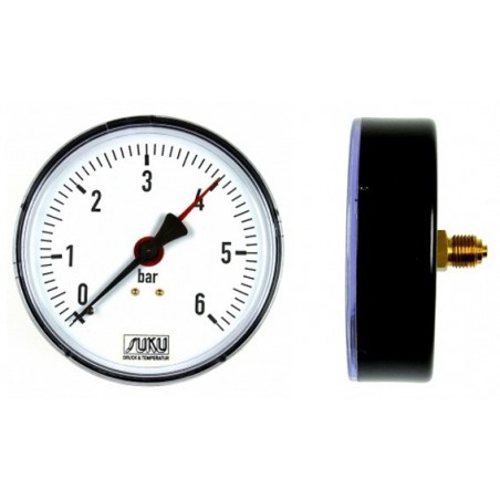 Nyomásmérő óra 0-10Bar (Fekvő)