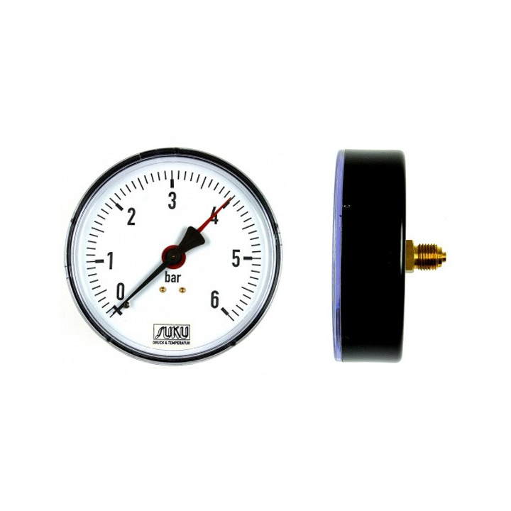 Nyomásmérő óra 0-10Bar (Fekvő)