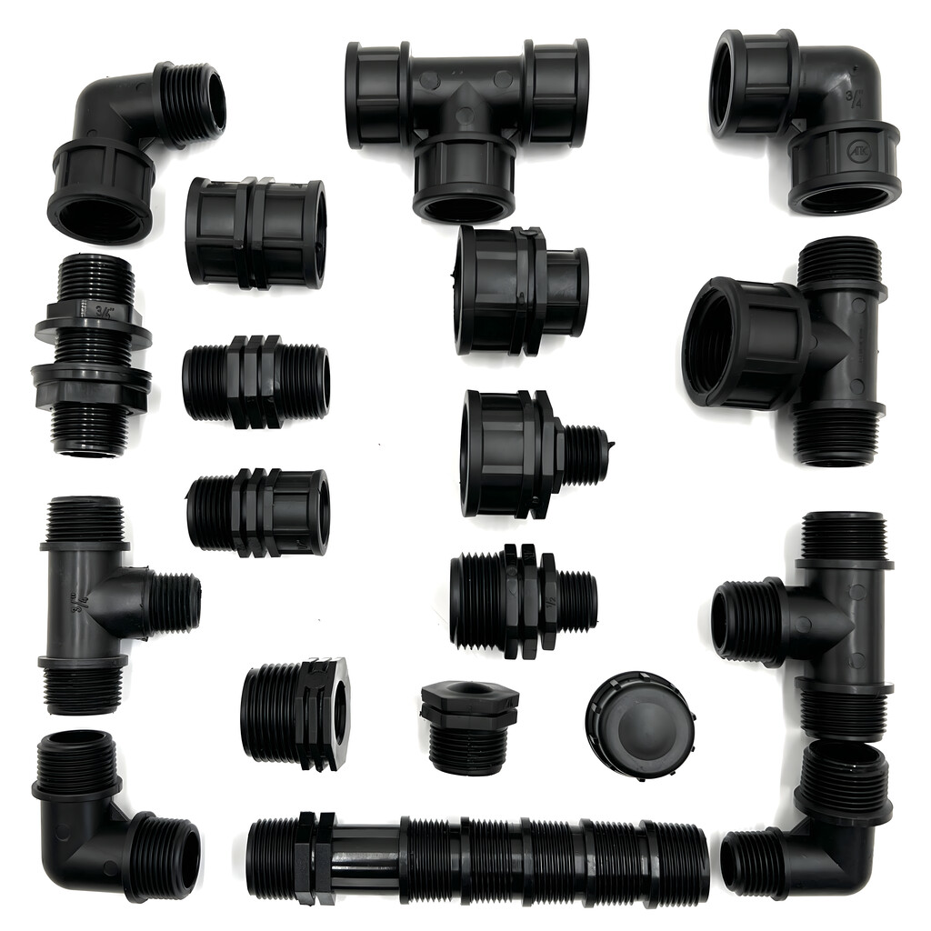 Műanyag menetes idomok