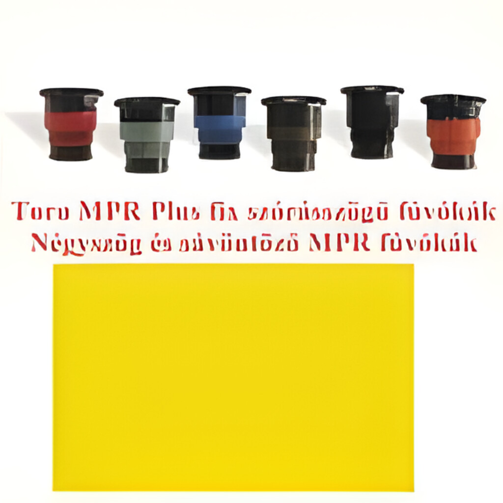 Négyszög és sávöntöző MPR fúvókák