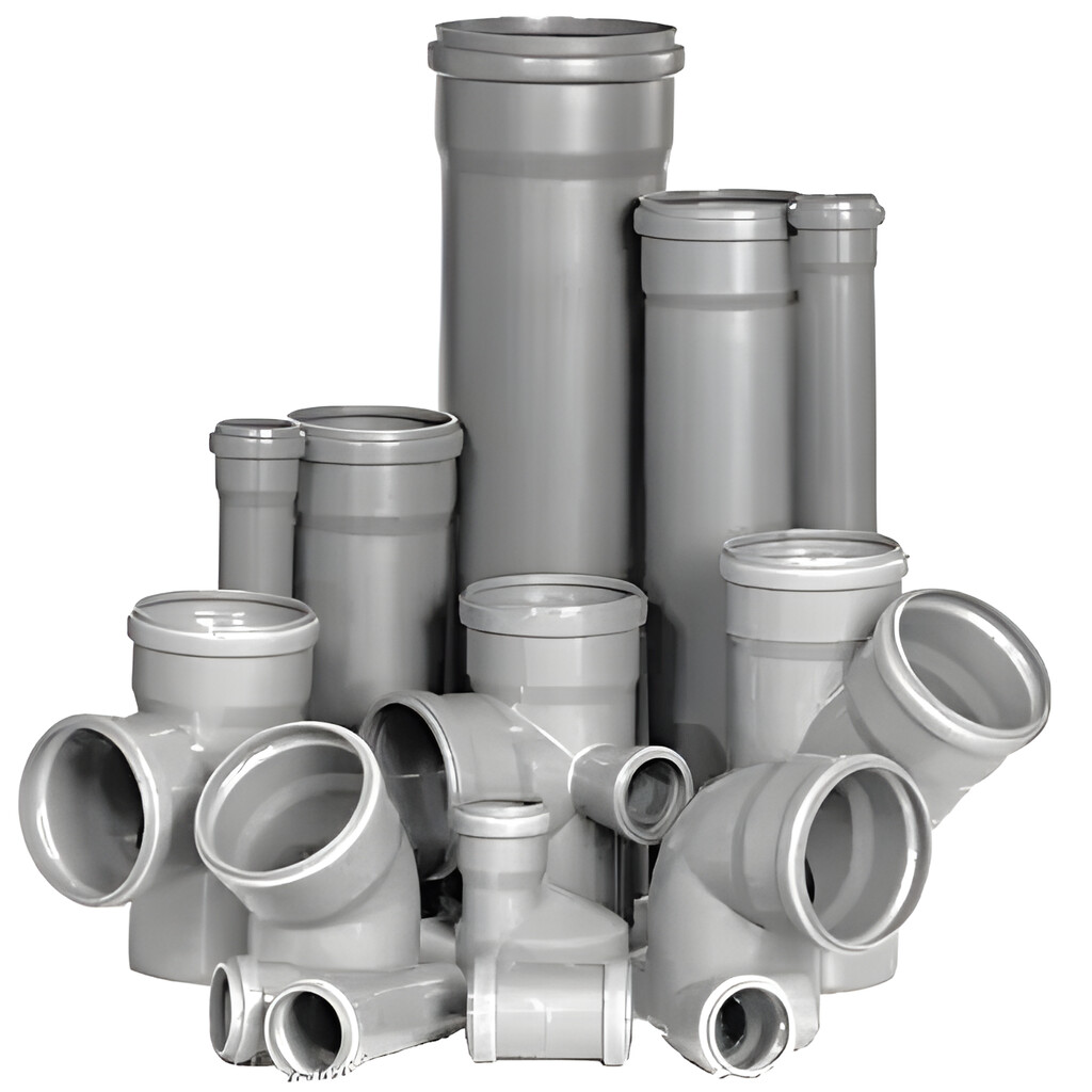 PVC tokozott lefolyó idomok