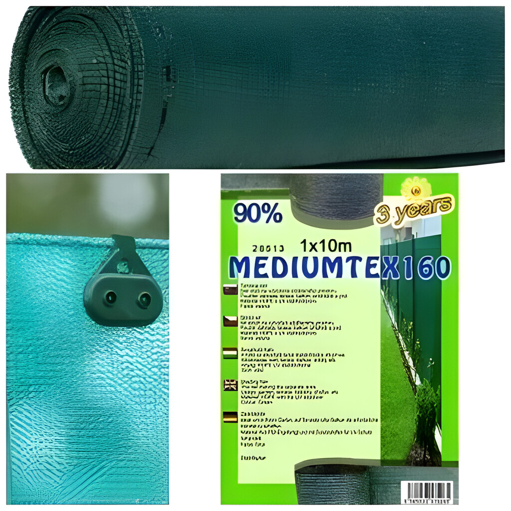 BELÁTÁSGÁTLÓ, SZÉLFOGÓ ÉS ÁRNYÉKOLÓ HÁLÓ MEDIUMTEX 160