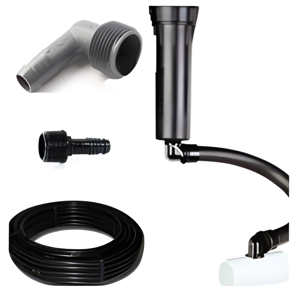 Szórófej bekötő cső és idomok